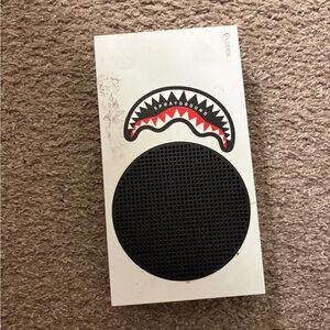 Xbox White Gaming Console with Sprayground Design
